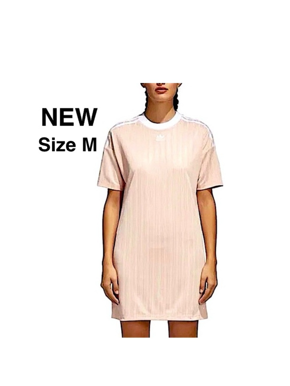 New Adidas Originals Tee Dress size M with tags pink ⭐️⭐️⭐️⭐️